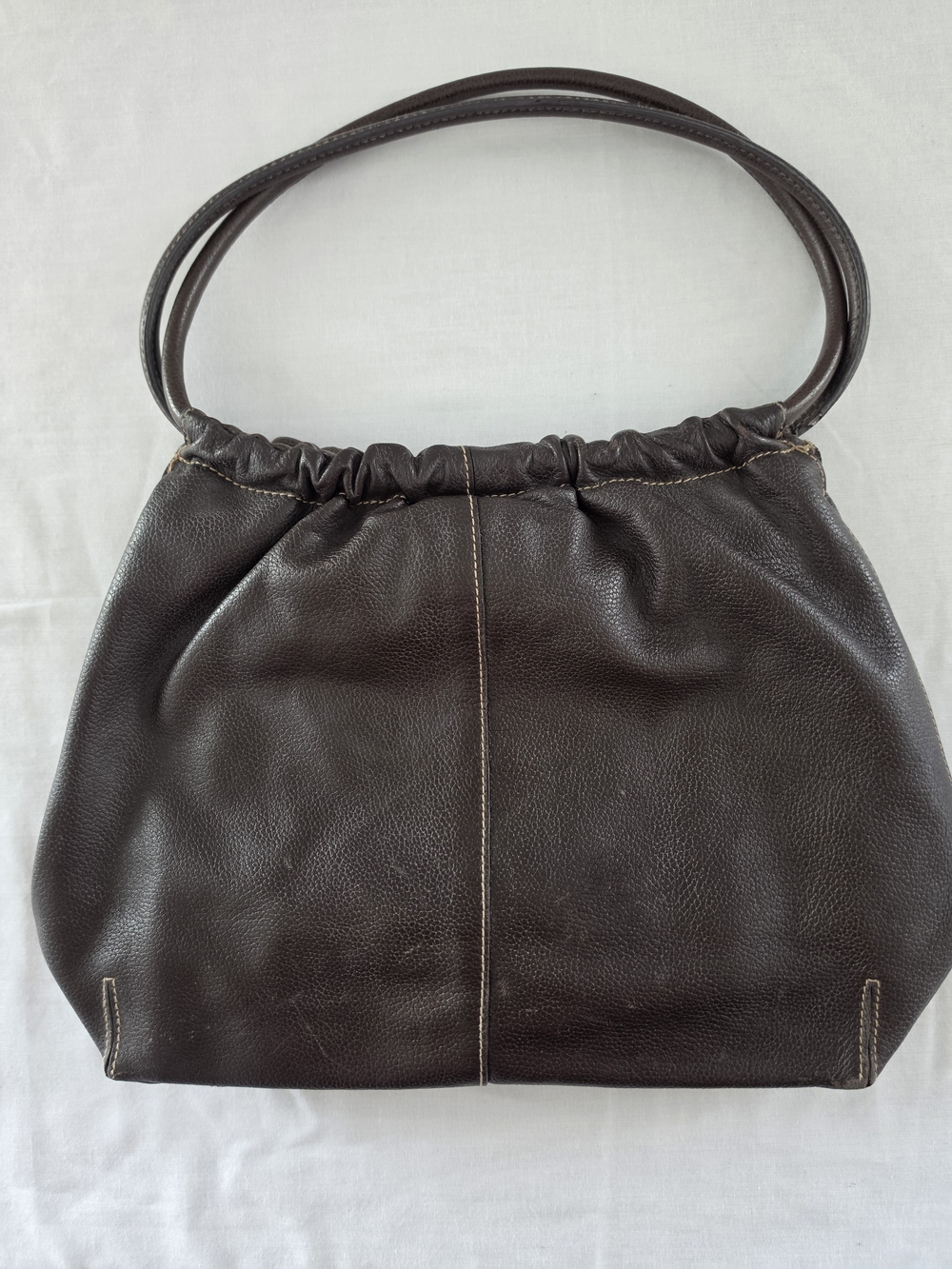 St John's Bay Vintage Y2K Leather Brown Hobo Style Purse Bag - Picture 2 of 6